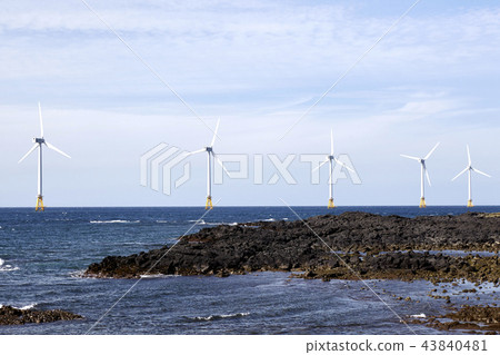 Turbine, Wind Power Generator, Wind Power Plant, Jeju City, Jeju Island 43840481