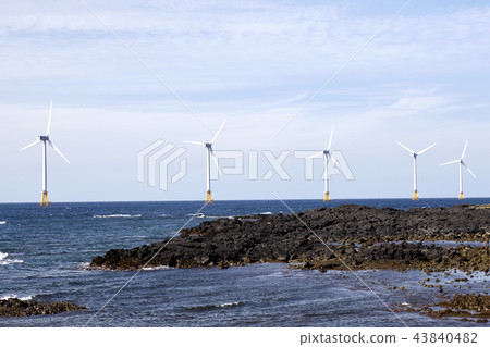 Turbine, Wind Power Generator, Wind Power Plant, Jeju City, Jeju Island 43840482