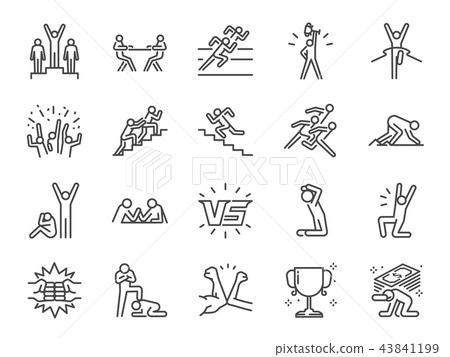 Competition icon set. Competition icon set. 43841199