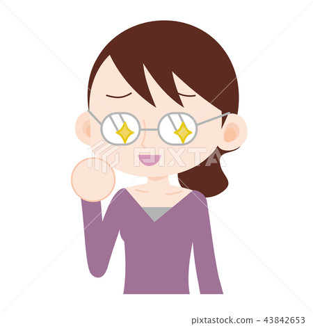照亮眼鏡的女人計劃背後的臉 43842653