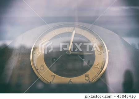 Abstract reflection of city life in hours Abstract reflection of city life in hours 43843410