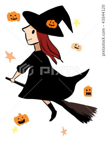 Pumpkin and Witch and Wolf [Halloween] 43844120