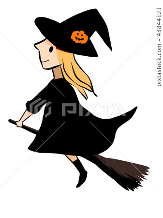 Jack O lantern and witch [Halloween] 43844121