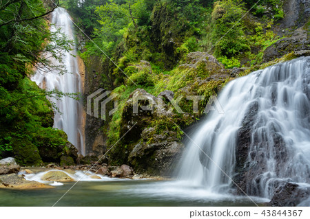 Norikura Highland Sanbontaki Waterfalls in Japan Norikura Highland Sanbontaki Waterfalls in Japan 43844367