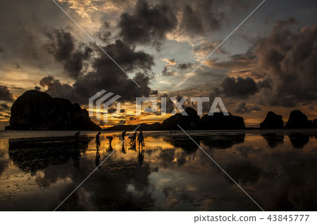 Sunrise at Pak Meng beach, Trang, Thailand 43845777
