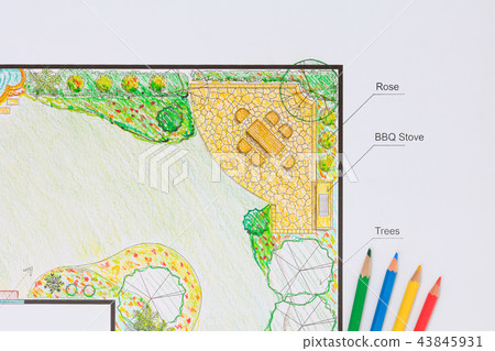 Backyard garden and pato design plan. Backyard garden and pato design plan. 43845931