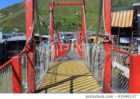 Bridge in Tai O Lantau Island Hong Kong. 43846247