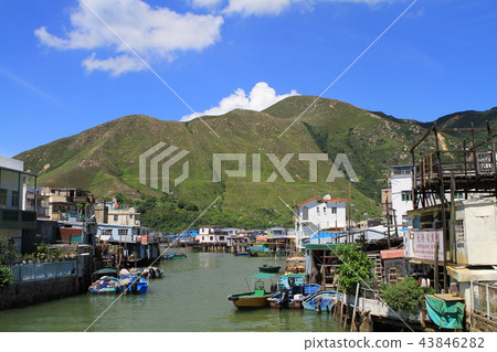 Tai O fishing village in Hong Kong 43846282