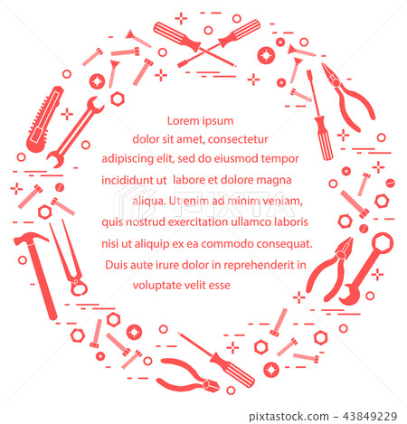 Variety tools for building, construction and home Variety tools for building, construction and home 43849229