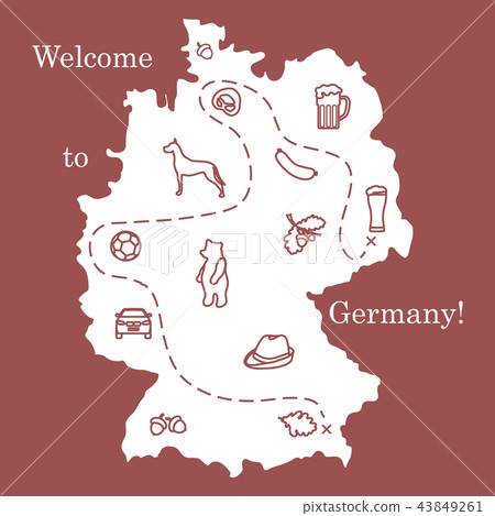 various symbols of Germany Travel and leisure. 43849261