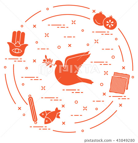 Jewish symbols 43849280