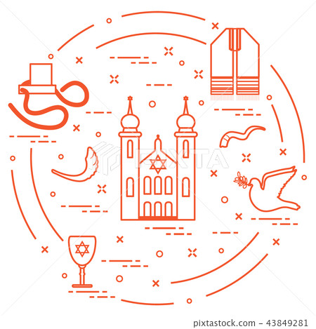Jewish symbols 43849281