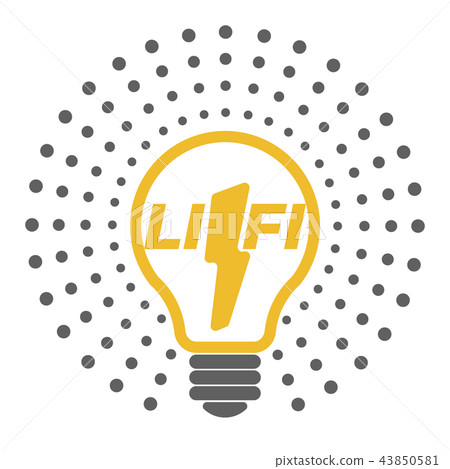 Vector light bulb outline icons with dots around Vector light bulb outline icons with dots around 43850581