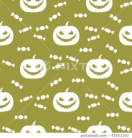 Halloween 2019 seamless pattern Pumpkin, sweets. Halloween 2019 seamless pattern Pumpkin, sweets. 43851203