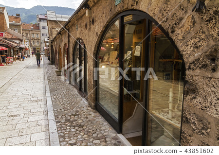 Jewellery stores at Gazi Husrev-beg Bezistan Jewellery stores at Gazi Husrev-beg Bezistan 43851602