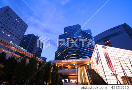 東京都市風景在日本大崎站門城市大崎和都市風景（夜景） 43851950
