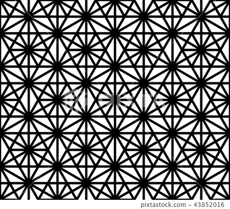 Seamless pattern based on ornament Kumiko. 43852016