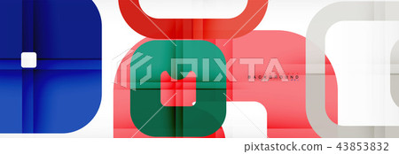 Square geometric background, multicolored template for business or technology presentation or web Square geometric background, multicolored template for business or technology presentation or web 43853832