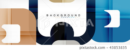 Square geometric background, multicolored template for business or technology presentation or web Square geometric background, multicolored template for business or technology presentation or web 43853835