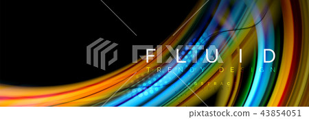 Flowing glowing color motion concept, trendy abstract layout template for business or technology Flowing glowing color motion concept, trendy abstract layout template for business or technology 43854051