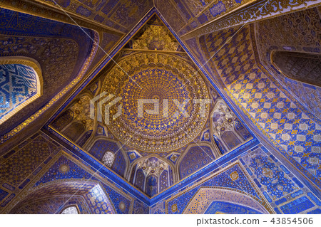 Interior of Tilya Kori Mosque and Madrasah 43854506
