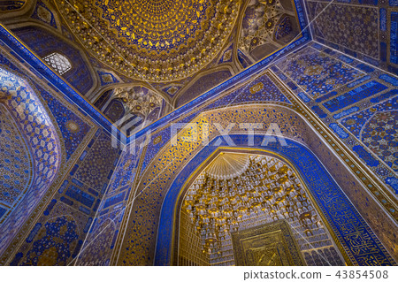 Interior of Tilya Kori Mosque and Madrasah 43854508