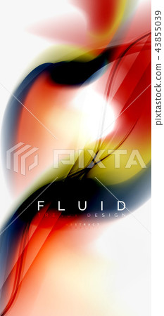 Fluid flowing wave abstract background Fluid flowing wave abstract background 43855039