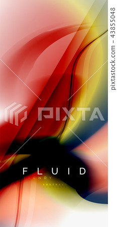 Fluid flowing wave abstract background Fluid flowing wave abstract background 43855048