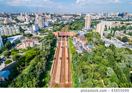 View of Karavaevi Dachi Station in Kiev, Ukraine View of Karavaevi Dachi Station in Kiev, Ukraine 43855049