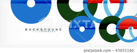 Geomtric modern backgrounds, rings abstract template 43855180
