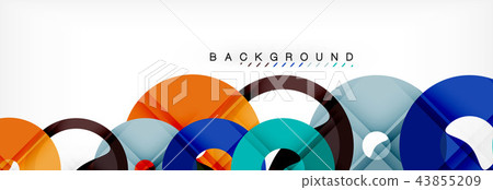 Geomtric modern backgrounds, rings abstract template 43855209