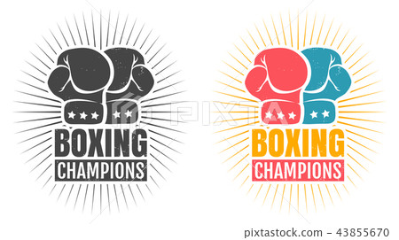 Logo for boxing with glove. 43855670