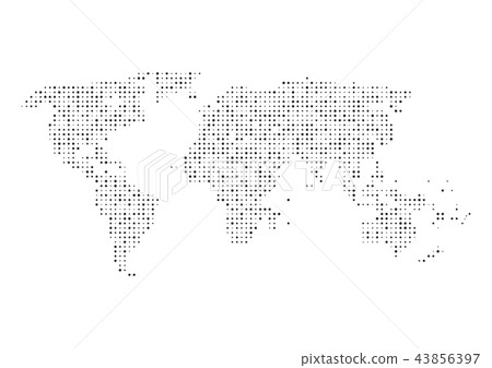 Global digital network connection. World map point 43856397