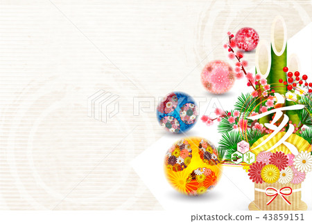 亥 和紙 年賀状 背景 亥 和紙 年賀状 背景 43859151