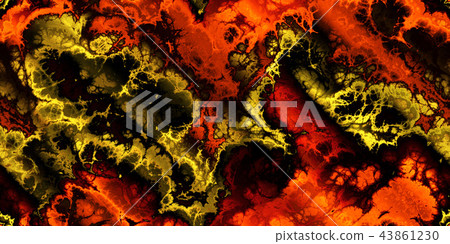  Colorful and delicate fractal art texture background (seamless connection, high resolution 3D CG rendering ∕ coloring illustration) 43861230