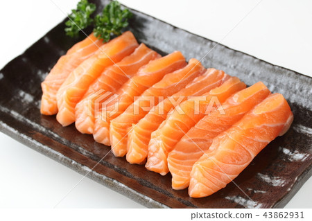 Atlantic salmon sashimi Atlantic salmon sashimi 43862931