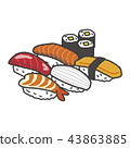 Sushi set 43863885