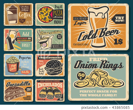 Fast food, burgers and Mexican snacks Fast food, burgers and Mexican snacks 43865085