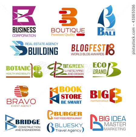 Business company and brand identity letter B Business company and brand identity letter B 43865086