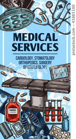 Medical services and equipment sketch 43865100