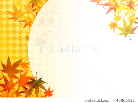 Textile Autumn leaves Textile Autumn leaves 43866582