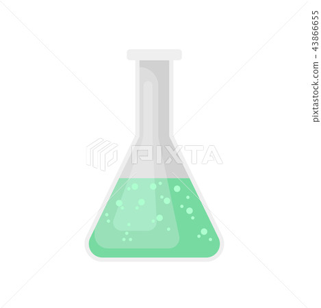 Laboratory flask, laboratory equipment vector Illustration on a white background Laboratory flask, laboratory equipment vector Illustration on a white background 43866655