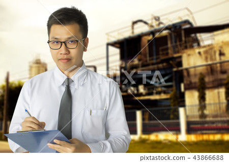 Male engineer inspection checking in factory Male engineer inspection checking in factory 43866688
