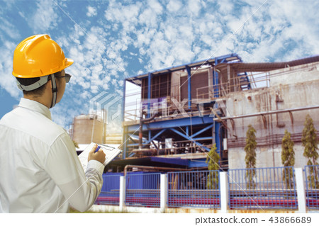 Male engineer inspection checking in factory Male engineer inspection checking in factory 43866689