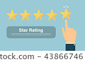 Customer reviews, rating, classification concept 43866746