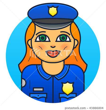 图库插图 woman police officer vector illustration