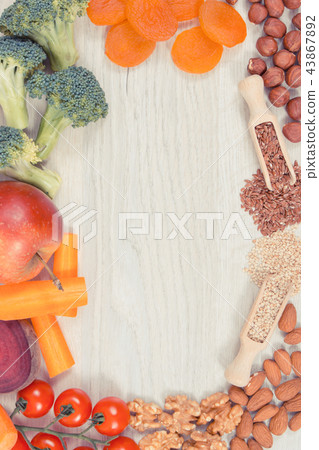 Nutritious eating as source natural vitamin 43867892