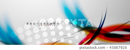 Smooth flowing wave motion concept background 43867928