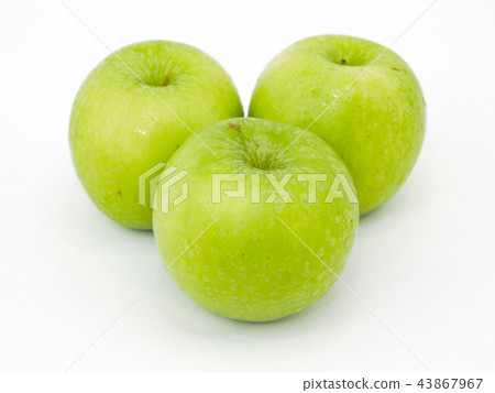 Green apple isolated on white background. Green apple isolated on white background. 43867967