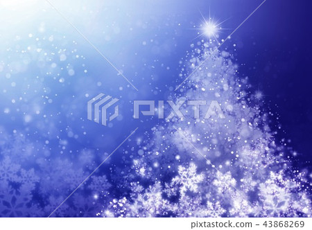 Christmas tree and snowflake Christmas tree and snowflake 43868269